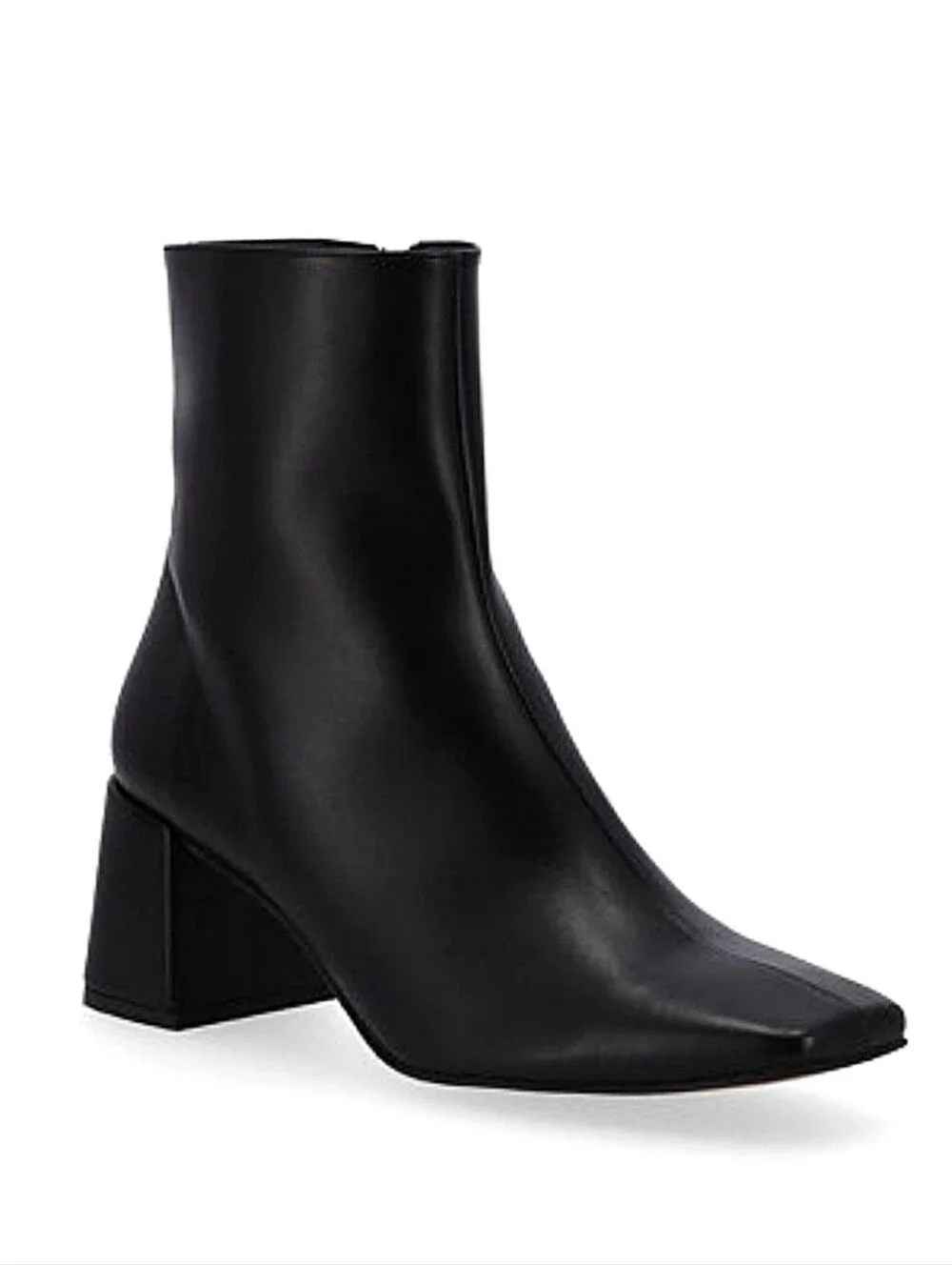 Alohas SVEGAN Watercolor Boots Black Vegan Leather Heeled Booties EU 39